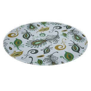 Planche À Découper Diverses plumes colorées