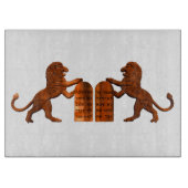 Planche À Découper Dix commandements et lions (Devant)