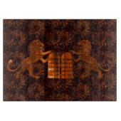 Planche À Découper Dix commandements et lions (Devant)