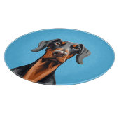 Planche À Découper Doberman (Coin)