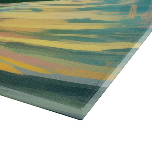 Planche À Découper Doberman Beach Surf Peinture (Coin)