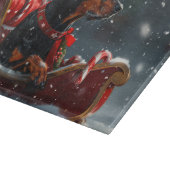 Planche À Découper Doberman Chien Fête de Noël (Coin)