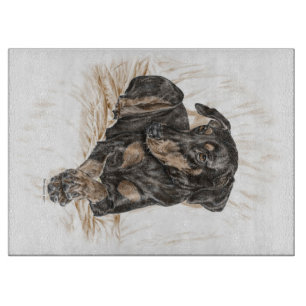 Planche À Découper Doberman Chien oreilles naturelles