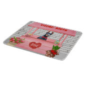 Planche À Découper Doberman Chien Valentine's Day Kissing Booth (Coin)