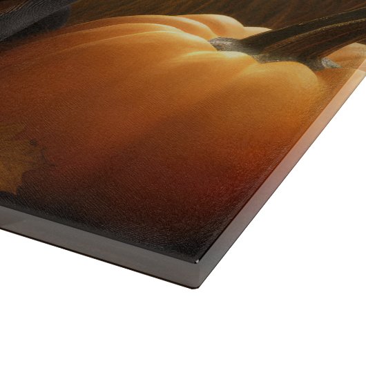 Planche À Découper Doberman Chiot Automne Citrouille de plaisir (Coin)