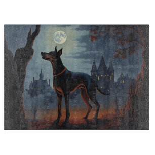 Planche À Découper Doberman Halloween effraie