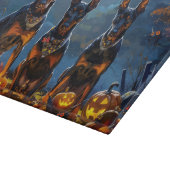 Planche À Découper Doberman Halloween Éffrayant (Coin)