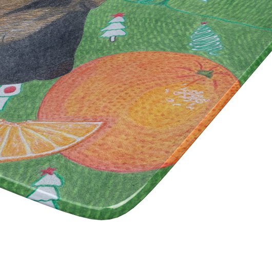 Planche À Découper Dog and orange cutting board (Coin)