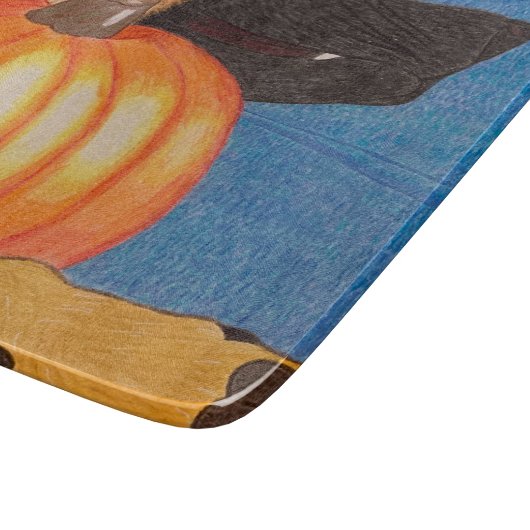 Planche À Découper Dog paws and pumpkin cutting board (Coin)