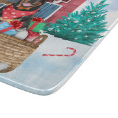 Planche À Découper Doigt Rottweiler dans la neige Maison de Chien de (Coin)