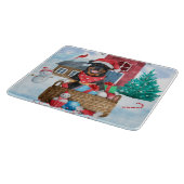 Planche À Découper Doigt Rottweiler dans la neige Maison de Chien de (Coin)