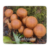 Planche À Découper Dôme Capped Champignons Brown Nature Photo (Devant)