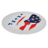 Planche À Découper Donald Trump American Flag Pop Art (Coin)