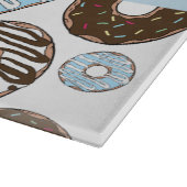 Planche À Découper Donuts Bleus, Donuts Brown, Sprinkings, Votre Nom (Coin)