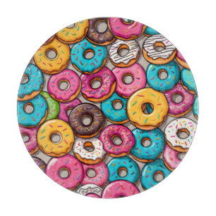 Planche À Découper Donuts Colorés