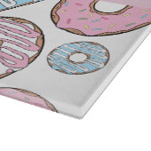 Planche À Découper Donuts Roses, Donuts Bleus, Sprinkings, Votre Nom (Coin)