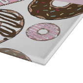 Planche À Découper Donuts Roses, Donuts Brown, Sprinkings, Votre Nom (Coin)