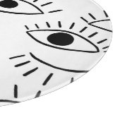 Planche À Découper Doodle eye, motif créatif sans couture. (Coin)