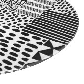 Planche À Découper Doodle noir blanc : Ethnic Seamless (Coin)