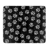 Planche À Découper Doodle Paws, pattes de chien, pattes blanches (Devant)