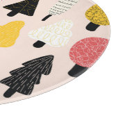 Planche À Découper Doodle Trees : Nature Vintage, Abstraite. (Coin)