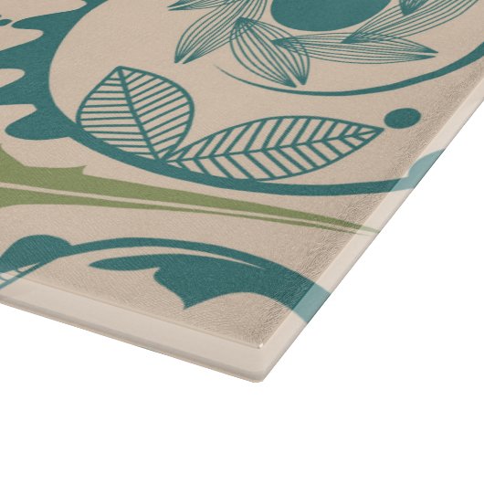 Planche À Découper Doodles de fleurs (Coin)