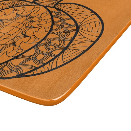 Planche À Découper Doodles d'Halloween boho mandala citrouilles Autom (Coin)