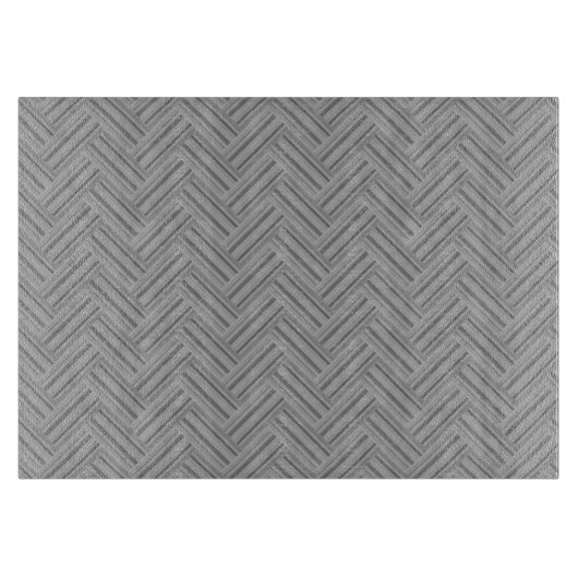 Planche À Découper Double blanc de Grey stripes (Devant)