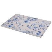 Planche À Découper Douce Touche Florale Bleue de Mariage (Coin)