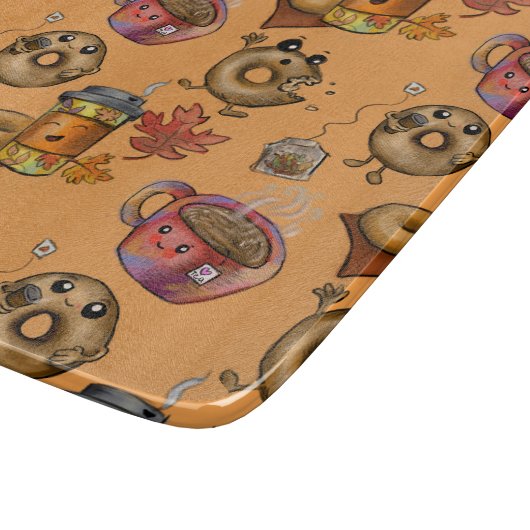 Planche À Découper Doughnut et thé (Coin)