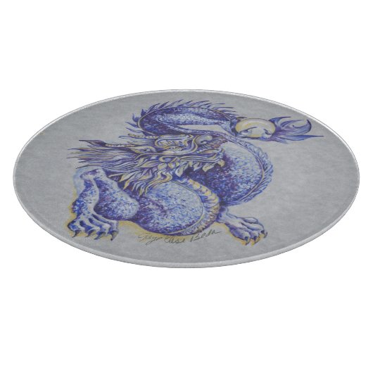 Planche À Découper Dragon bleu (Coin)