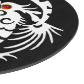 Planche À Découper DRAGON DE NAGE, noir, blanc, rubis rouge (Coin)