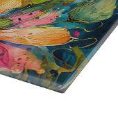 Planche À Découper Dragon d'encre et d'aquarelle de stylet (Coin)