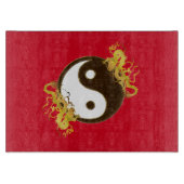 Planche À Découper Dragon d'or Yin Yang (Devant)