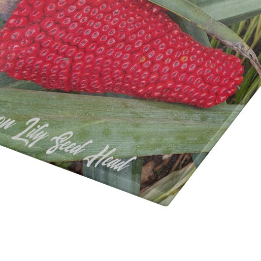 Planche À Découper Dragon Lily Red Seed Head (Coin)