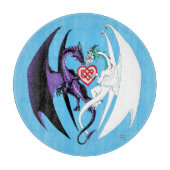 Planche À Découper Dragon Love Heart Blue (Devant)