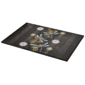 Planche À Découper Dragonflies de Steampunk sur arrière - plan rayé b (Coin)