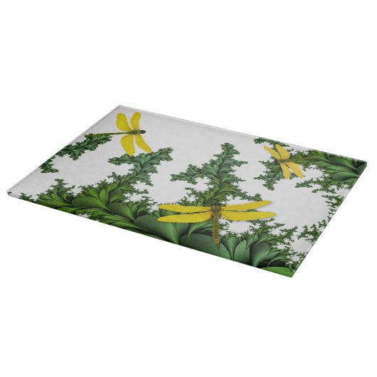 Planche À Découper Dragonflies jaunes (Coin)