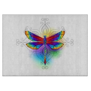 Planche À Découper Dragonfly en arc-en-ciel
