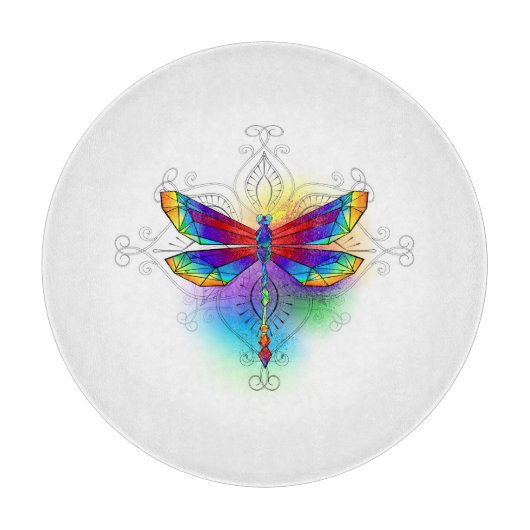 Planche À Découper Dragonfly en arc-en-ciel (Devant)