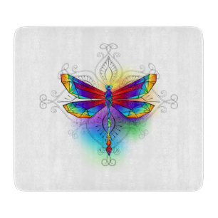 Planche À Découper Dragonfly en arc-en-ciel