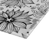 Planche À Découper Dragonfly et doodle de fleurs (Coin)