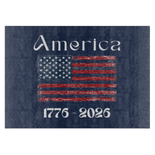 Planche À Découper Drapeau américain 1776 à 2026 États-Unis 250e anni