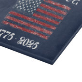 Planche À Découper Drapeau américain 1776 à 2026 États-Unis 250e anni (Coin)