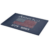 Planche À Découper Drapeau américain 1776 à 2026 États-Unis 250e anni (Coin)