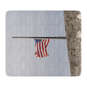 Planche À Découper Drapeau américain à mi-mât (USA)
