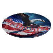 Planche À Découper Drapeau américain Aigle TRUMP 2024 (Coin)