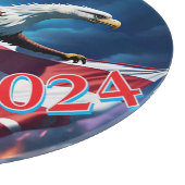 Planche À Découper Drapeau américain Aigle TRUMP 2024 (Coin)