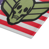 Planche À Découper Drapeau américain ailes de crâne de l'armée (Coin)