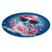 Planche À Découper Drapeau américain avec Flamant rose Cartoon-69681 (Coin)